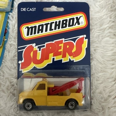 MATCHBOX SUPERS 61 WRECK TRUCK YELLOW RED ARMS 1978