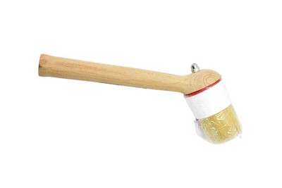 Wurth Round Detailing Brush Soft Bristle Wooden Handle Auto Cleaning Tool New