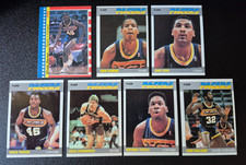 1987-88 87 Fleer Basketball Indiana Pacers TEAM SET 7 cards 10 38 65 85 103 111