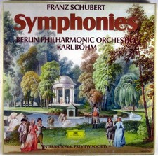 3 LP BOX DGG Schubert BOHM 8 Symphonies 3, 4, 6 9 ITALY 2721 079 NM-
