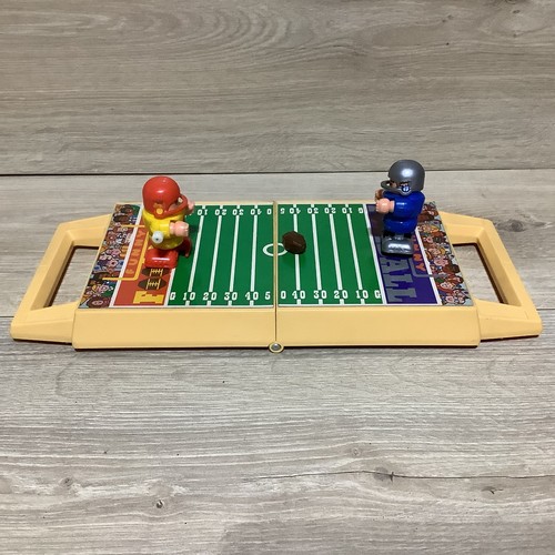 Vintage TOMY Funny Football Game - 2 Players & Ball - Wind Up Works 1980s