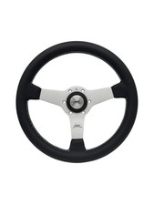 Luisi Italy Mondial Vintage Steering Wheel Black Leather 340mm Rare
