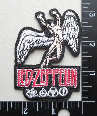  LED ZEPPELIN ROCK BAND MUSIC BATTLE VEST JACKET HAT EMBROIDERED IRON ON PATCH