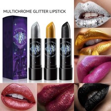 Women Lipstick Carnival Halloween Long Lasting 1Pcs Dazzling Lip Makeup Sparkly