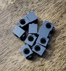 LEGO Dark Bluish Gray Technic, Brick 1 x 1 with Hole. QTY 10. Part No. 6541.