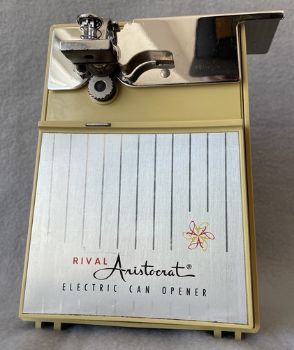 Vintage Rival Aristocrat  Can Opener Golden w/Stainless  Model 775
