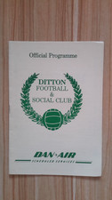 DITTON v ASHFRD TOWN DAN AIR ELITE CUP QUARTER FINAL PROGRAMME 18-01-1992=MINT