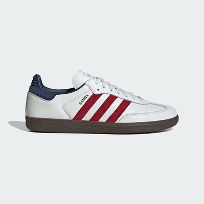 Adidas Samba OG (Size 11.5) IH4881 ''White/Red/Blue'' Men's Sneaker