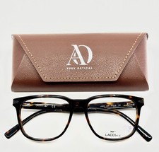 NEW LACOSTE L2840 220 Brown Tortoise Square Full Rim Eyeglasses 54-16-150 B:43