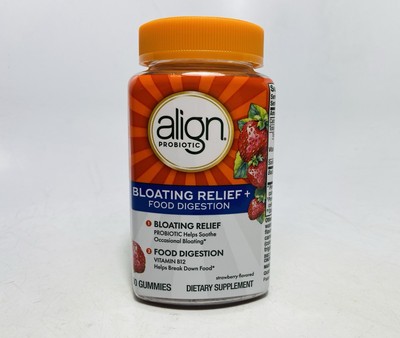 Align Probiotic Bloating Relief + Food Digestion 60 Gummies  Exp. 08/2025