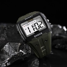 Big Numbers Full Size Digital Watch Water Resistant Electronic Wristwatch