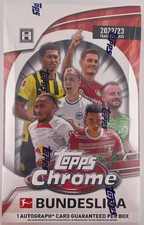 2022-23 Topps Chrome Bundesliga Soccer Hobby Box Factory Sealed 20 Packs