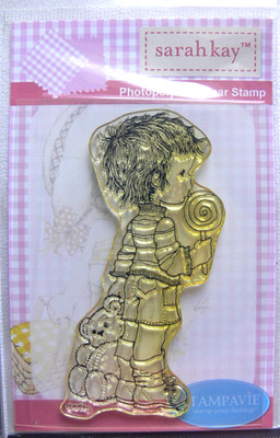 MICHEL - Lollipop by Sarah Kay Photopolymer Unmounted Stamp STAMPAVIE 93x43mm