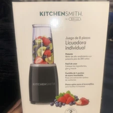 KitchenSmith by Bella 8pc Set Personal Blender, Black