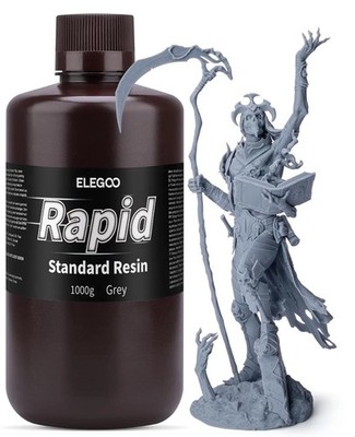 ELEGOO Fast Speed 3D Printer Resin, Rapid Standard Photopolymer Resin, 405Nm Uv-