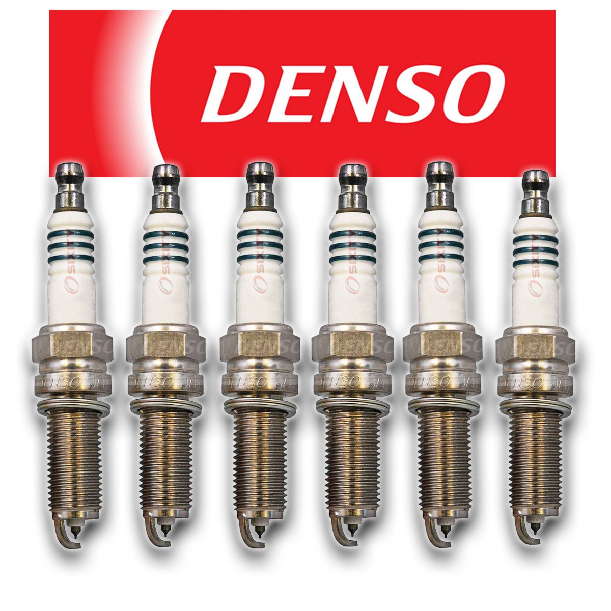 Set of 6 Denso IRIDIUM POWER Spark Plugs IXUH22I 5356