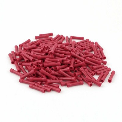 200Pcs Dual Ends Red Plastic Pre Insulated Crimp Terminal for AWG22-16 Cable  KD