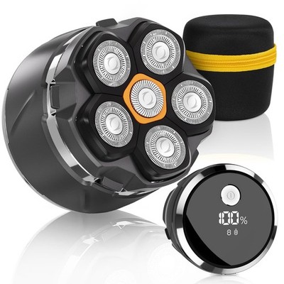 JoyKoi Kopfrasierer für Herren, 2026 Upgraded 6D Flexible One Size, Grau & Schwarz 