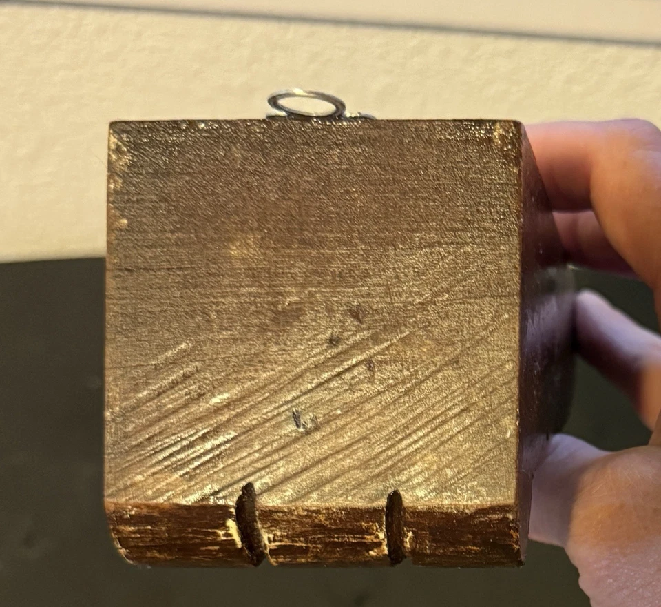 复古手工雕刻木科贝尔支架叶图案建筑救助 6 英寸 — 第 4/4 张图片