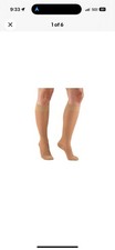 Truform Sheer Compression Stockings, 15-20 mmHg, Women's Knee High NUDE Small