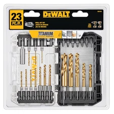 DeWalt 23 Piece Pilot Point Titanium Nitrile Coated Drill Bit Set DD5165