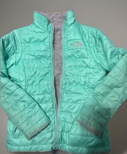 The North Face Girls' Puffer Jacket; Reversible; Pockets on both sides; Size: M