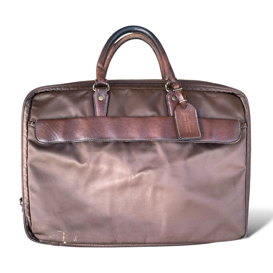 PORTER Yoshida & Co. Maletín 70 Aniversario Cuero Marrón Hecho en Japón De Colección Foto 2 de 4