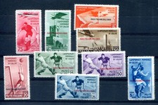 ISOLE DELL'EGEO 1934 137-145 * COPPA DEL MONDO DI CALCIO IMPECCABILE (E1049