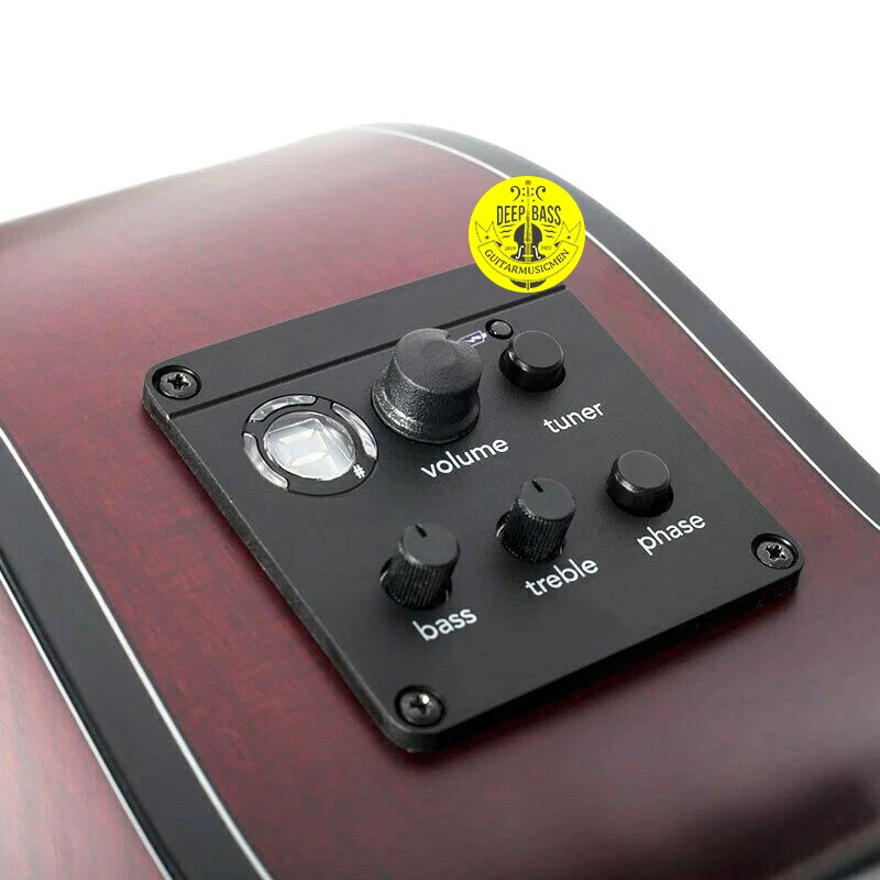 Acoustic Guitar Pickups ISYS+ Plus Onboard Preamp Piezo Pickups 2-Bands EQ Tuner - Image 3 of 4
