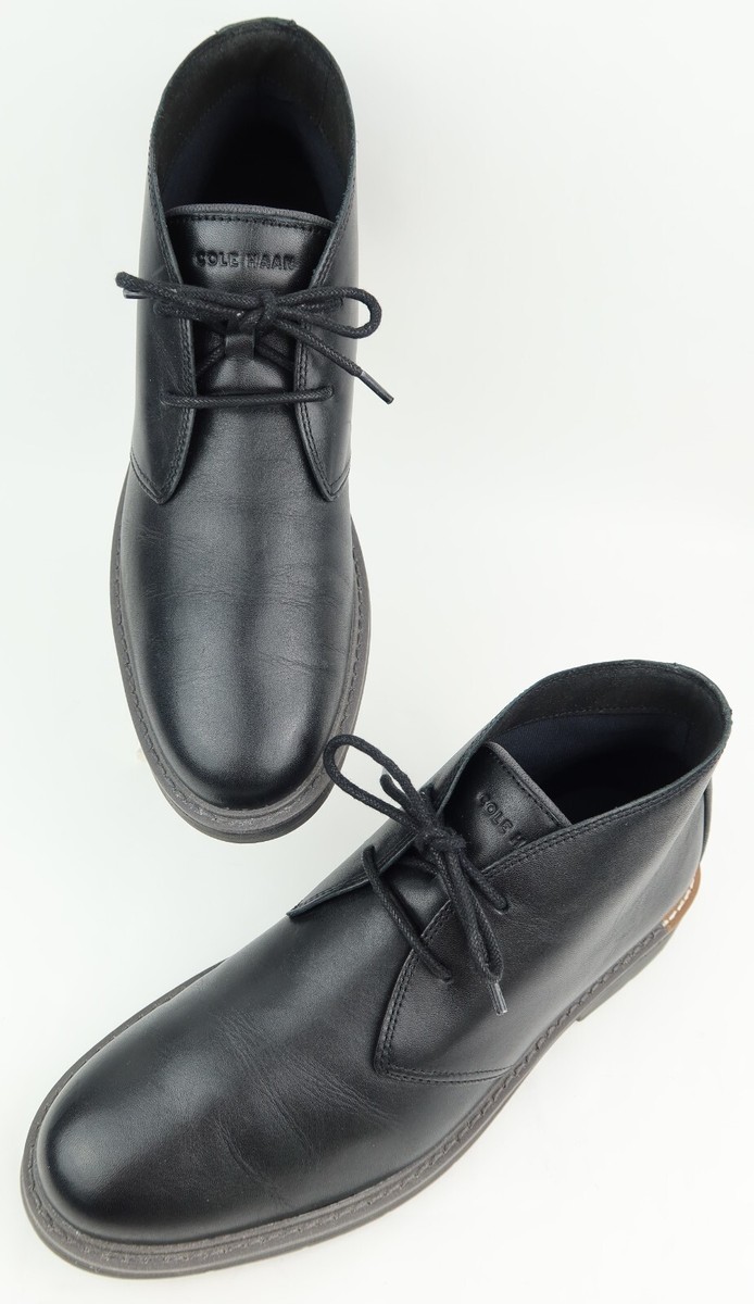 Cole Haan Black Leather Go-To Lace Chukka Boots Size 7.5 Cole Haan Grand Tour Chukka Boots Mens 12 Black Leather  main image 4