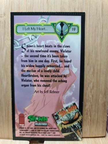 SPAWN🏆1995 WiLDSTORM #19 LARGE Trading Card🏆FREE POST - Picture 2 of 2