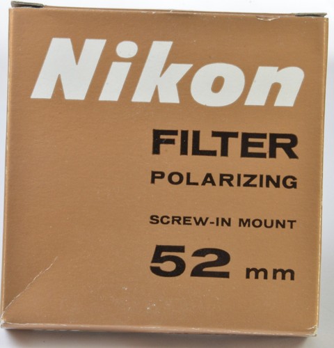 52mm Nikon Polar Polarizing (not circular) filter with box and case PRISTINE - Picture 1 of 5