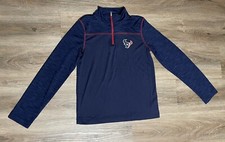 Houston Texans Youth 1/4 Zip Pullover Jacket Medium 10/12 