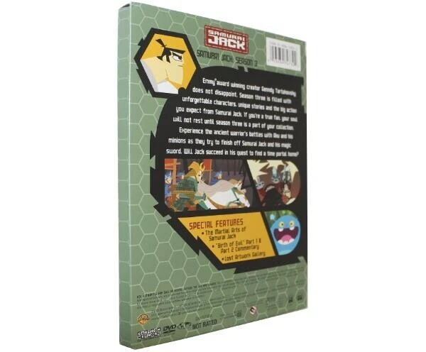 Samurai Jack: Season 3 (DVD Box-Set, 2006) Region 1, Import, Rare, New & Sealed - Image 2 of 4