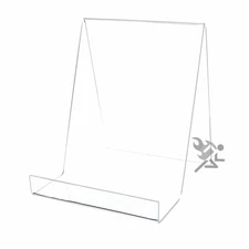 Acrylic 7.25" Book or Box Display Stand Easel with 2-1/2" Resting Shelf