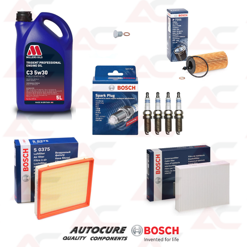 FOR BMW 1 SERIES 118i (F20) (MK2) FULL BOSCH® SERVICE KIT + 5LTR OIL ...