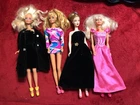 LOT OF 4 VINTAGE BARBIE DOLLS