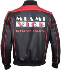 Miami Vice Jacket For Men Ryan Gosling The Fall Guy Bomber Leather Jacket