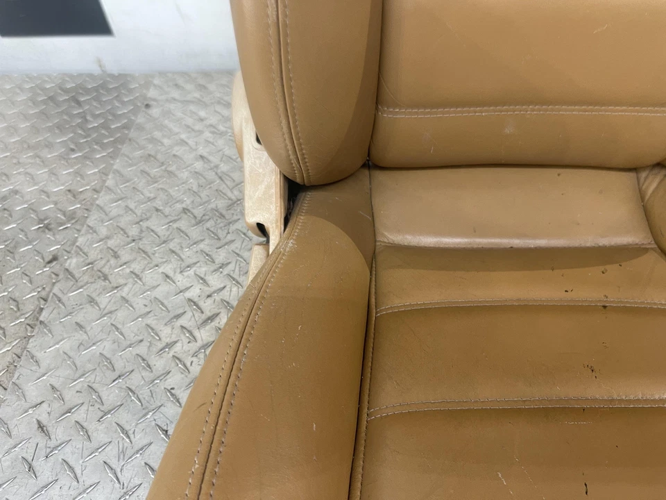1990-1997 Mazda Miata Tan Beige Leather Passenger Seat Assembly Has Wear — 第 4/4 张图片