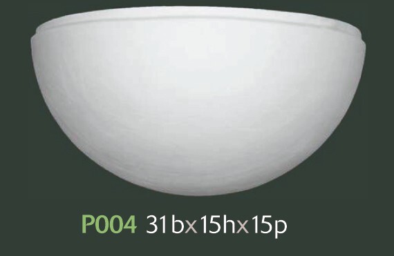 Applique Parete Gesso B31xH15xP15 P004 - Luce d'Atmosfera Casa