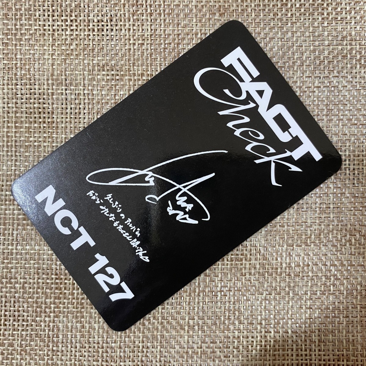 NCT 127 YUTA [Fact Check] Official Photocard, Exhibit Japan