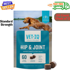 VetIQ Glucosamine Hip  Joint Supplement for Dogs, 60 Soft Chews, Dog Joint ...