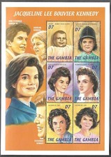 BUD'S CLASSICS - Gambia 0212 Jacqueline Kennedy First Lady - Sheet Of 6 - MNH