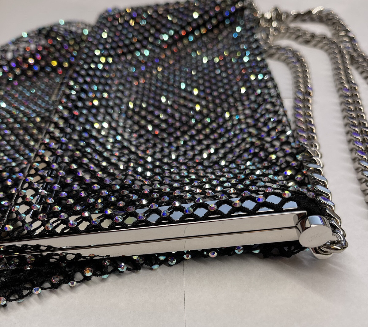 Autentica borsa a tracolla Saint Laurent in cristallo autentica