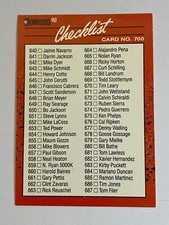 ⚾ 1990 Donruss Baseball Base Card #700 Checklist Error - No #716 ⚾
