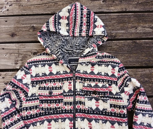 Holzfällerhoodie Gr L Holzfällerjacke Westernjacke Ethno Navajo Vintage Retro US - Bild 8 von 10