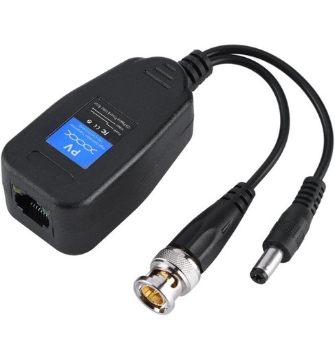 CCTV Cable 3 7/8in RJ45 Socket To BNC Rca Dc Video Audio Power Adapter. - Picture 5 of 7