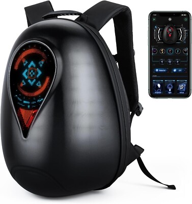 Gelrova Motorcycle Led Backpack Sea Heart Series 17''