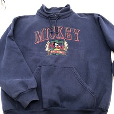 VINTAGE Disney Store Sweater Unisex Medium Mickey Mouse Sweatshirt Made In USA