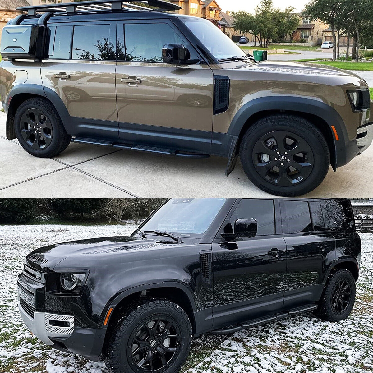 【最終値下げ】LAND ROVER DEFENDERステアリング For Land Rover Defender 110 2020-2023 Running Boards Side Step